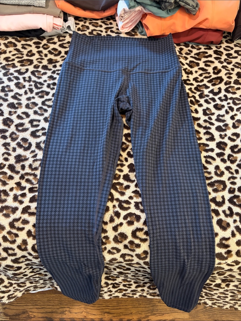Align full length - 6 navy houndstooth